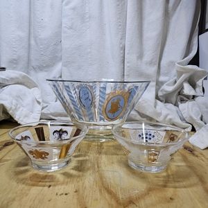 Aldon Greek vintage chip and dip set mcm